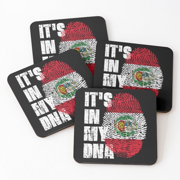 Item preview, IT'S IN MY DNA Peru Flag Roots designed and sold by CosmoKitsch.