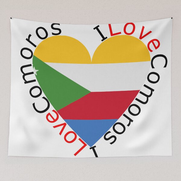 Item preview, I Love Comoros  Heart designed and sold by TheIconSmith.
