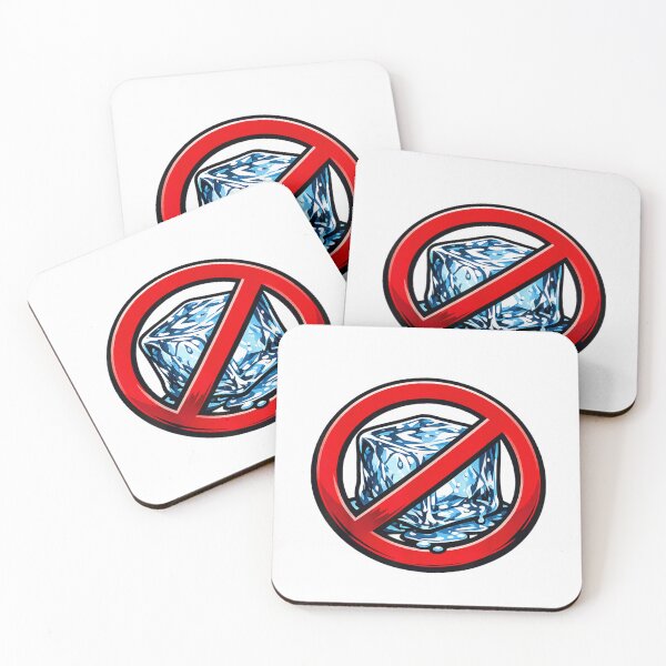 Item preview, Bold Red Prohibited No Ice Cube Symbol Social Justice Protest Art designed and sold by Phil Ben.