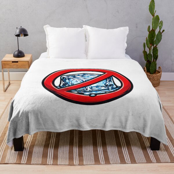 Item preview, Bold Red Prohibited No Ice Cube Symbol Social Justice Protest Art designed and sold by Phil Ben.