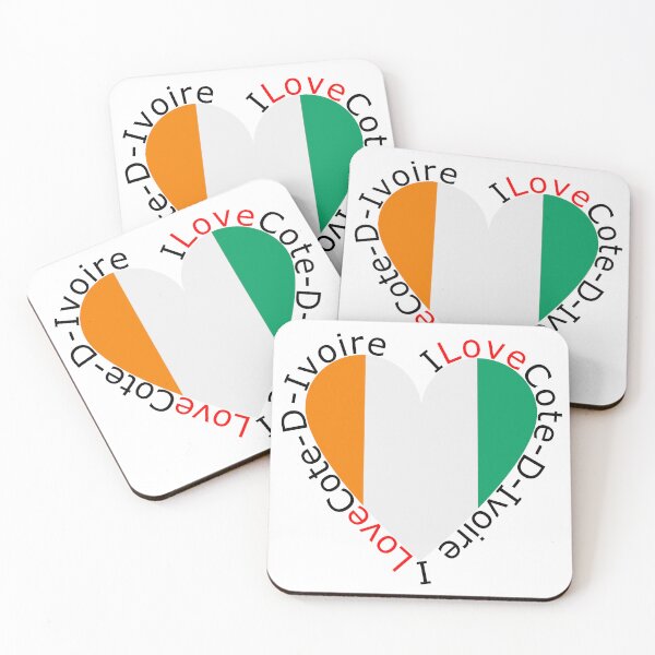 Item preview, I Love Cote D Ivoire  Heart designed and sold by TheIconSmith.