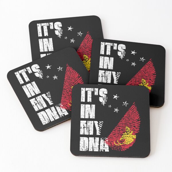 Item preview, IT'S IN MY DNA Papua New Guinea Flag Roots designed and sold by CosmoKitsch.
