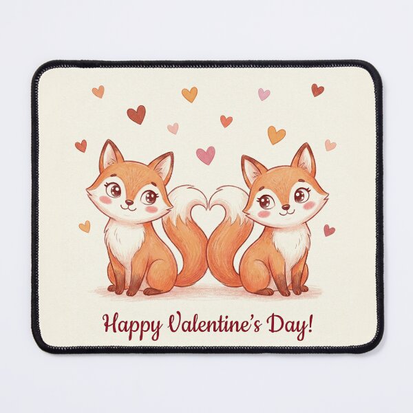 Item preview, Fox Couple in Love – Valentine’s Romantic Print designed and sold by Nice Vibes Prints.