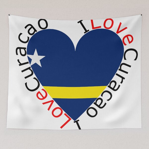 Item preview, I Love Curacao  Heart designed and sold by TheIconSmith.