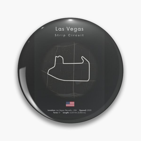 Item preview, Las Vegas Racing Circuit Map Poster Minimalist designed and sold by shopcanva.