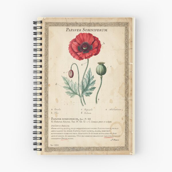 Item preview, Vintage Papaver Somniferum Botanical Print designed and sold by Jeeklsdotcom.