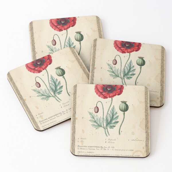 Item preview, Vintage Papaver Somniferum Botanical Print designed and sold by Jeeklsdotcom.