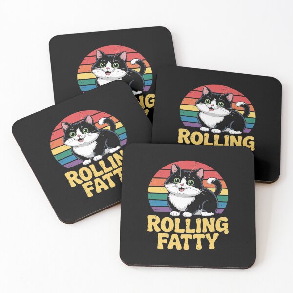 Item preview, Rolling Fatties Cat Animal Cat9 designed and sold by DigitaldeligArt.