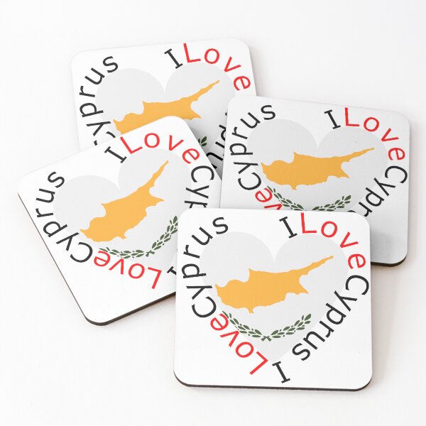 Item preview, I Love Cyprus  Heart designed and sold by TheIconSmith.