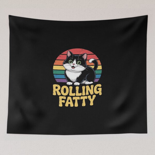Item preview, Rolling Fatties Cat Animal Cat9 designed and sold by DigitaldeligArt.