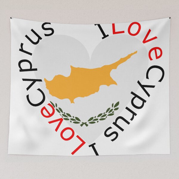 Item preview, I Love Cyprus  Heart designed and sold by TheIconSmith.