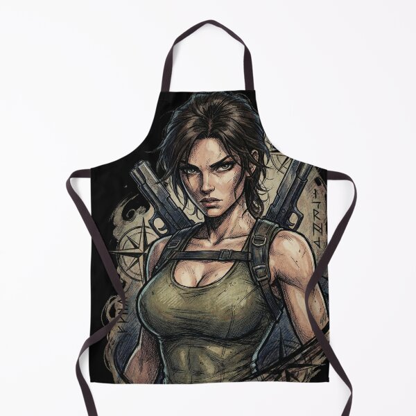 Item preview, Lara Croft Tomb Raider T-Shirt | Classic Dual Pistols Archaeologist Gamer Tee designed and sold by Senpaiwaves.