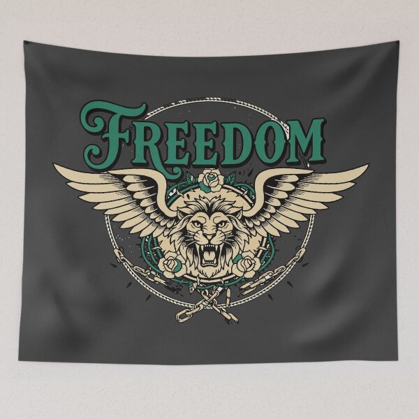 Item preview, Freedom Winged Lion Emblem Vintage Power Design designed and sold by THE-DAILY-DRIPS.