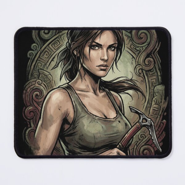 Item preview, Lara Croft T-Shirt | Turquoise Tank Retro Tomb Raider Fan Apparel designed and sold by Senpaiwaves.