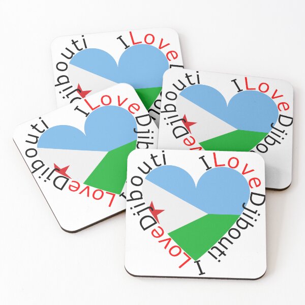 Item preview, I Love Djibouti  Heart designed and sold by TheIconSmith.
