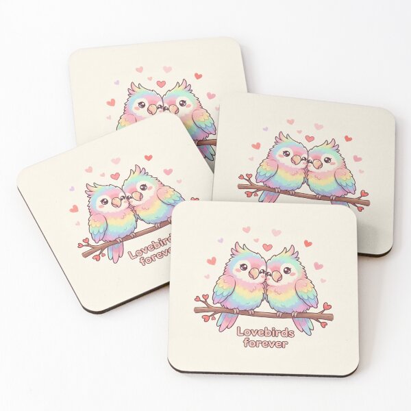 Item preview, Cute Parrot Couple in Love – Valentine’s Gift designed and sold by Nice Vibes Prints.