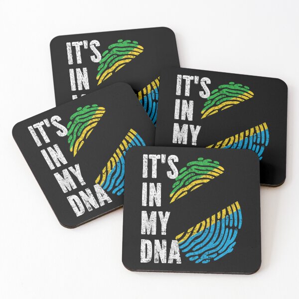 Item preview, IT'S IN MY DNA Tanzania Flag Roots designed and sold by CosmoKitsch.