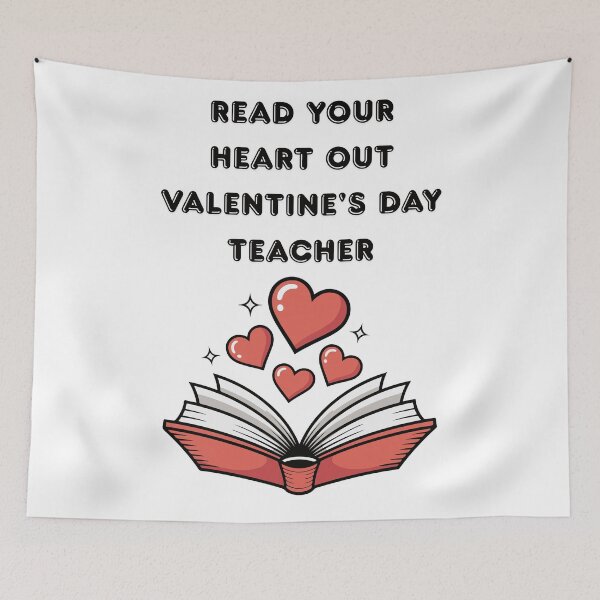 Item preview, Read Your Heart Out Valentine's Day Teacher designed and sold by JI-PIXEL-PLACE.