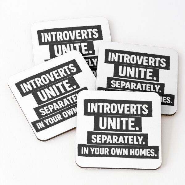 Item preview, Introverts unite #2 designed and sold by DinsignStudio.
