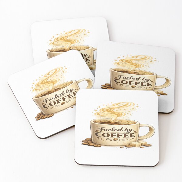 Item preview, Fueled by Coffee – Vintage Coffee Lover Design designed and sold by Designpnl.