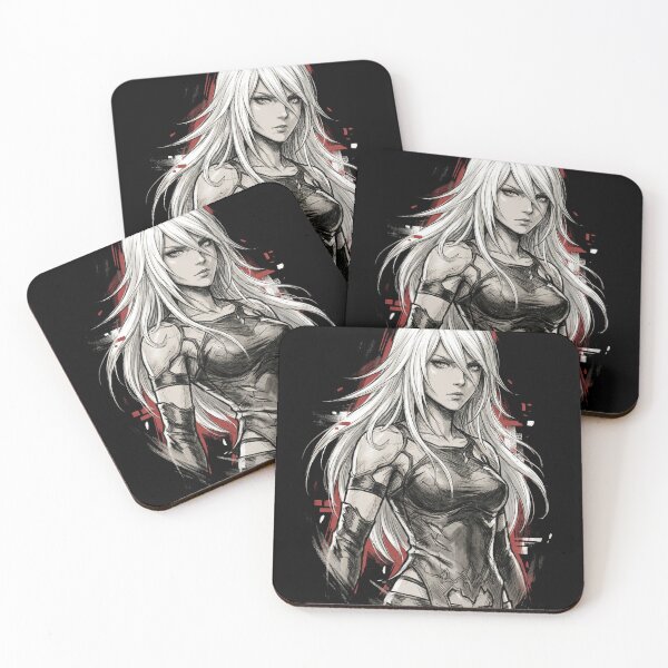 Item preview, A2 NieR Shirt | Long White Hair Tattered Black Outfit Gamer Merch designed and sold by Senpaiwaves.