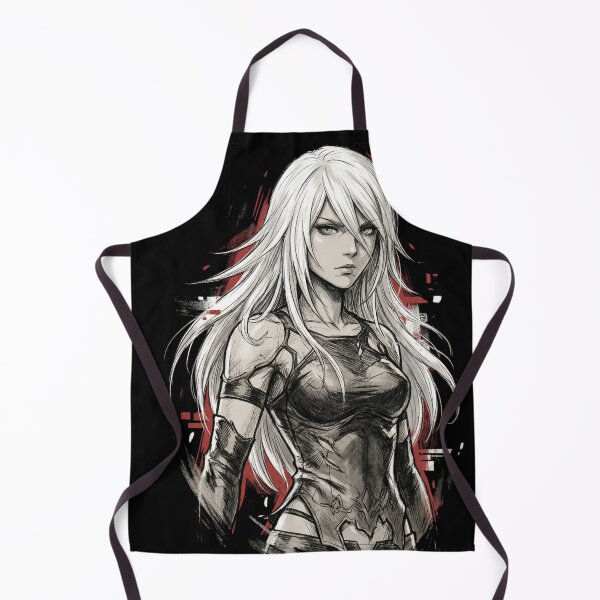 Item preview, A2 NieR Shirt | Long White Hair Tattered Black Outfit Gamer Merch designed and sold by Senpaiwaves.