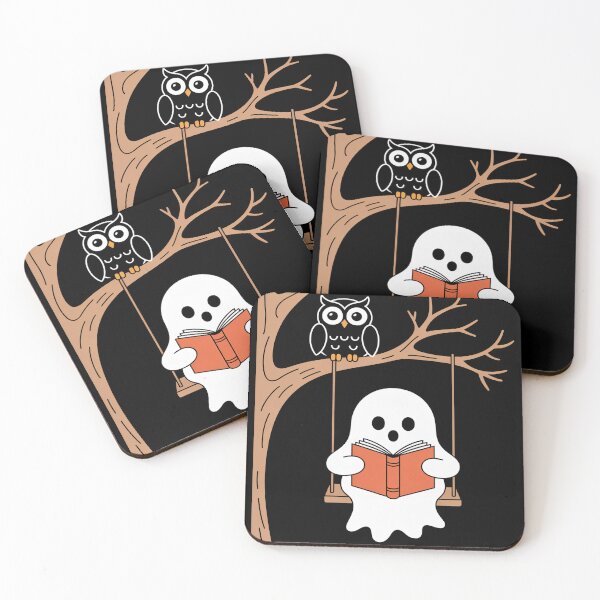 Item preview, Cute Ghost Reading Spooky Stories designed and sold by flagylART.