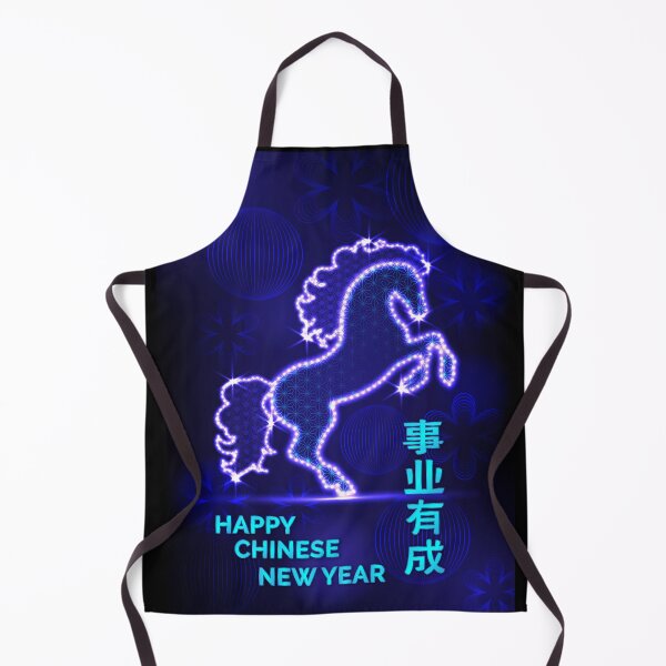 Item preview, Neon Blue Horse Chinese New Year Success Art designed and sold by teaw-teaw.