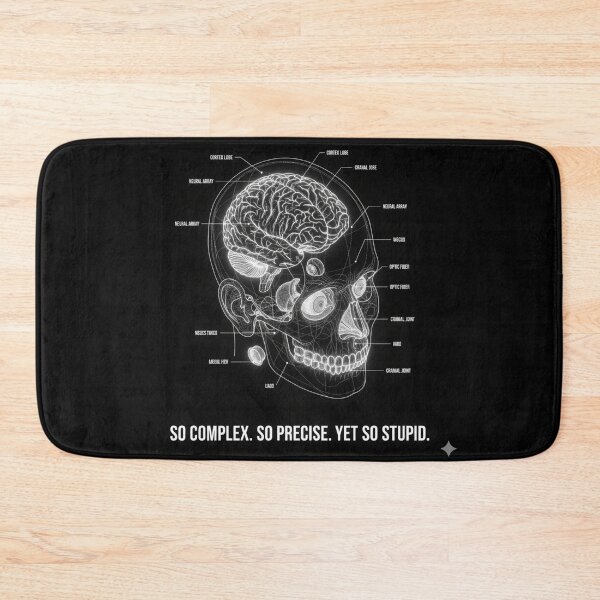 Item preview, Human Head Cross-Section Blueprint - "So Complex. So Stupid." designed and sold by mAXiBoOM.