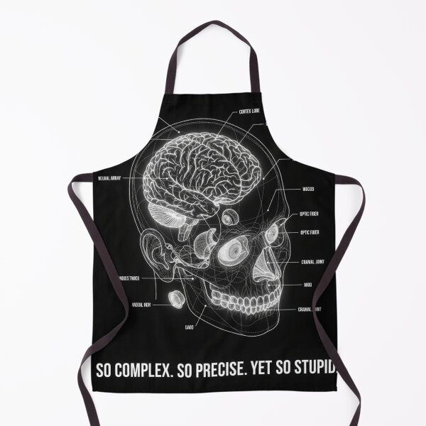 Item preview, Human Head Cross-Section Blueprint - "So Complex. So Stupid." designed and sold by mAXiBoOM.