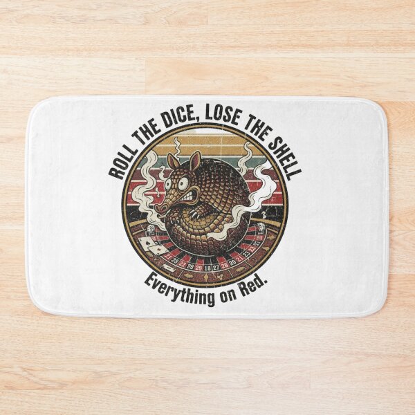 Item preview, Funny Armadillo Casino – Roll The Dice Lose The Shell Retro 90s Vintage Art designed and sold by FakeJoo.