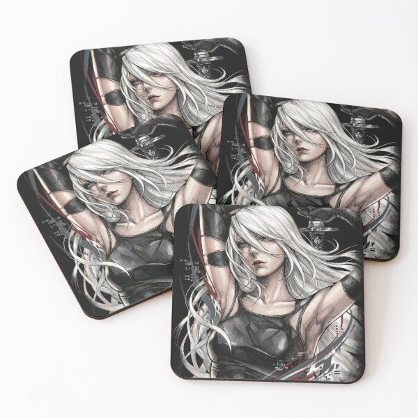 Item preview, NieR Automata A2 Design Tee | Battle-Damaged Rogue Android Gaming Gift designed and sold by Senpaiwaves.