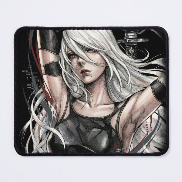 Item preview, NieR Automata A2 Design Tee | Battle-Damaged Rogue Android Gaming Gift designed and sold by Senpaiwaves.