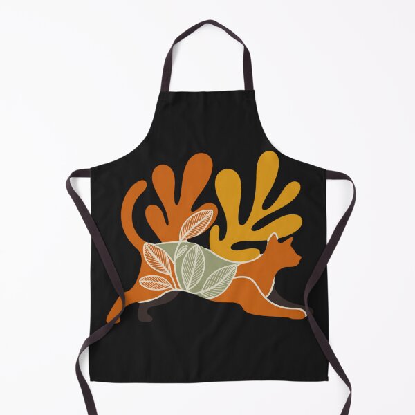 Item preview, Mid Century Modern Cat Botanical Nature Silhouette designed and sold by Dariusz.K.
