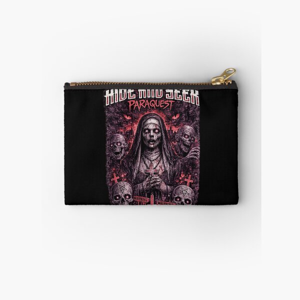 Item preview, Hide And Seek Paraquest Nun Skull Pink And Red Horror Streetwear Art designed and sold by DreamsGoals.