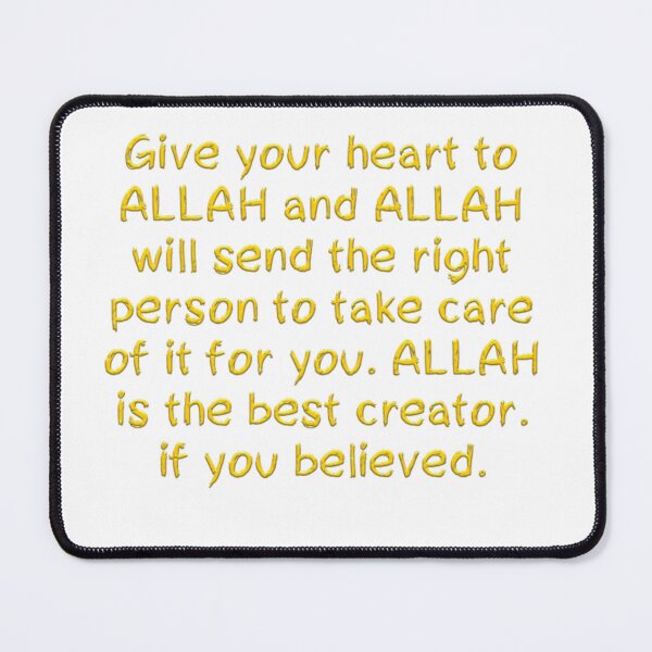 Item preview, Give Your Heart to Allah - Islamic Quote on Love & Destiny designed and sold by StickerBuild07 .