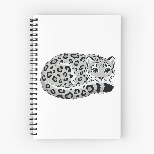 Item preview, Snow Leopard Biting Tail Cute Big Cat Nom designed and sold by Petzzz.