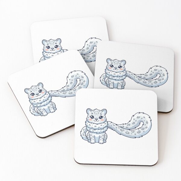 Item preview, My Tail Is My Scarf Snow Leopard Cozy designed and sold by Petzzz.