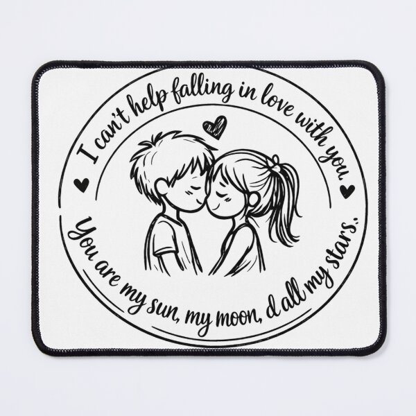 Item preview, Doodle couple in love for valentine's day designed and sold by FoxstarRavas.