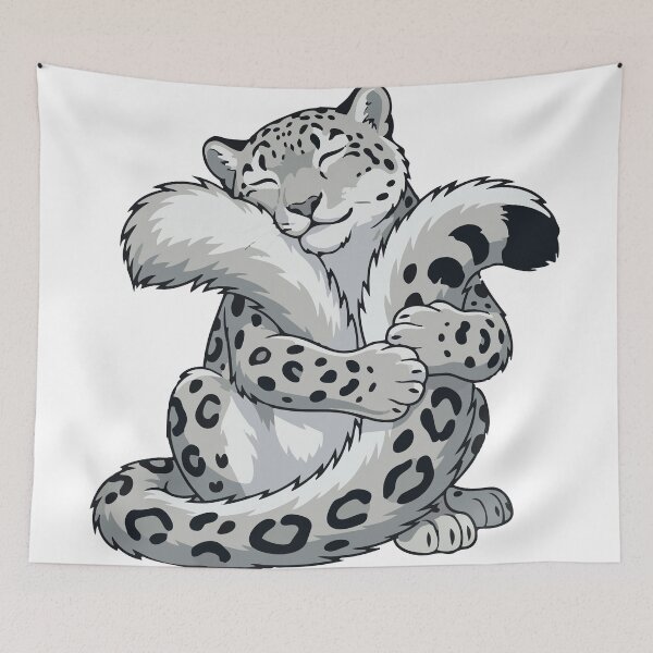 Item preview, Emotional Support Tail Funny Snow Leopard Anxiety designed and sold by Petzzz.