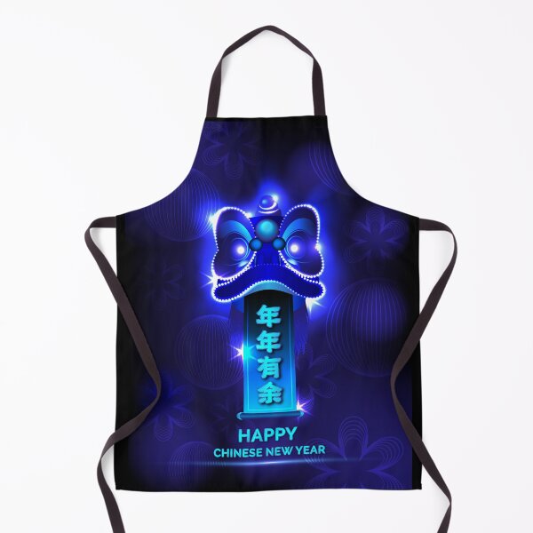 Item preview, Neon Blue Lion Dance Chinese New Year Prosperity designed and sold by teaw-teaw.