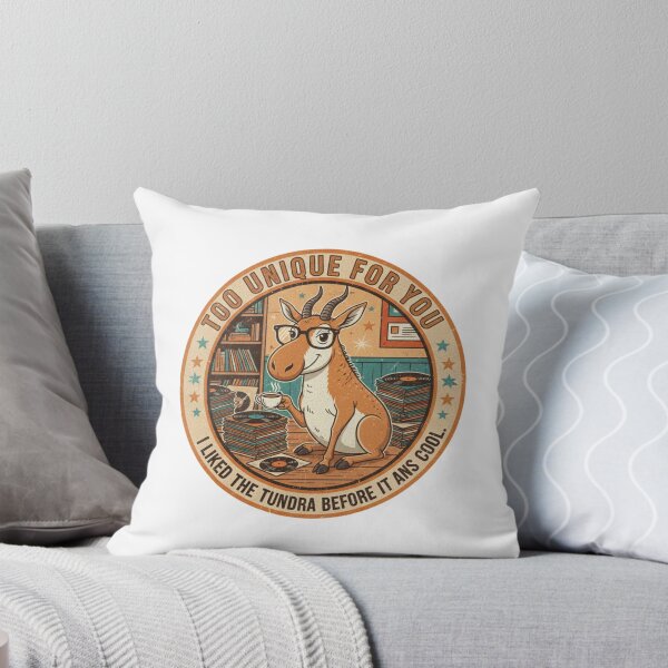 Item preview, Funny Hipster Saiga Antelope – Too Unique For You Retro 90s Vintage Art designed and sold by FakeJoo.