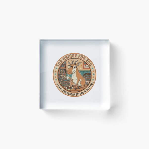 Item preview, Funny Hipster Saiga Antelope – Too Unique For You Retro 90s Vintage Art designed and sold by FakeJoo.