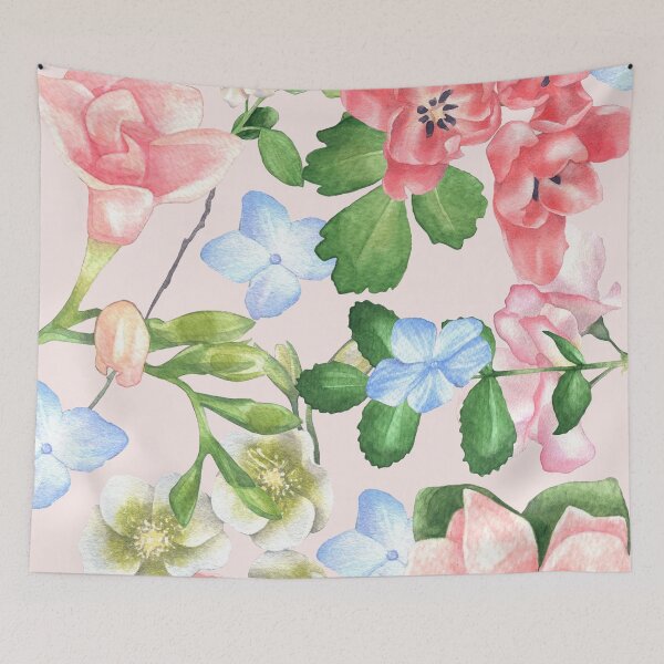 Item preview, Watercolor Floral Collage in Blush designed and sold by MathisDesigns.