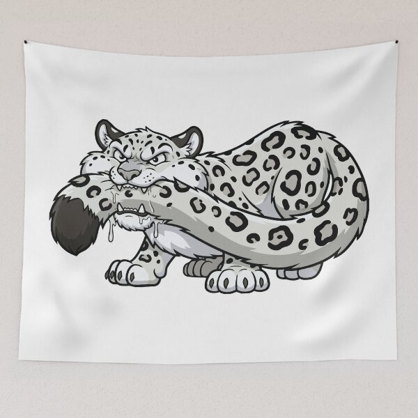 Item preview, Fierce But Baby Snow Leopard Funny Meme designed and sold by Petzzz.