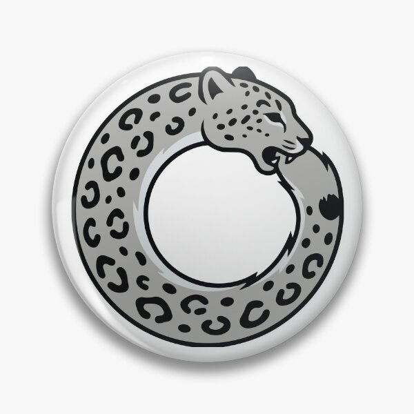 Item preview, Snow Leopard Chasing Tail Circle Design designed and sold by Petzzz.