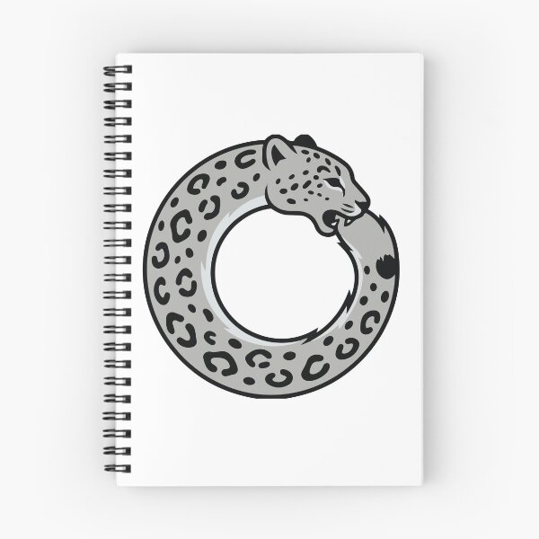 Item preview, Snow Leopard Chasing Tail Circle Design designed and sold by Petzzz.