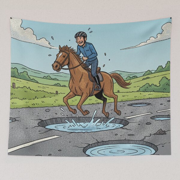 Item preview, horse v pot hole designed and sold by designbywhacky.