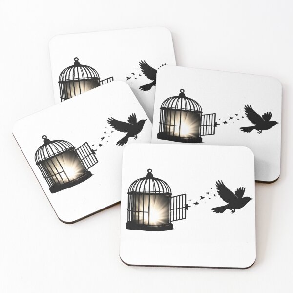 Item preview, Bird Fleeing Cage – Light of Freedom Within designed and sold by KivaroArt.