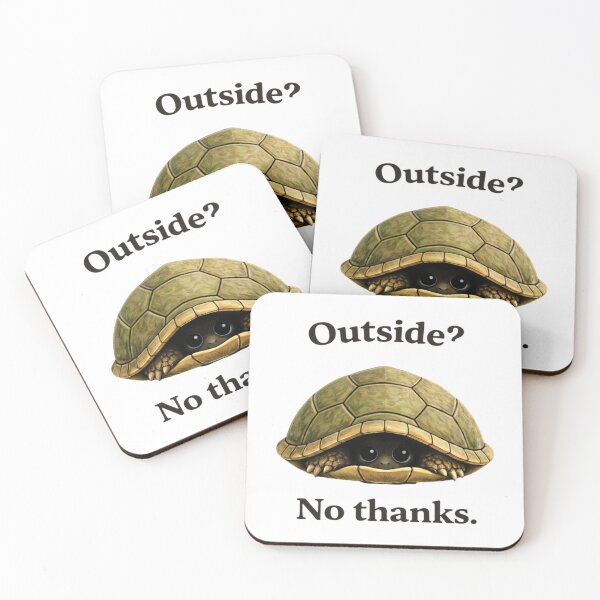 Item preview, Outside? No thanks. designed and sold by LoppiPrintShop.